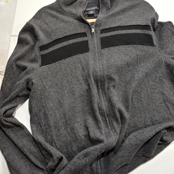 BANANA REPUBLIC MENS ZIP WOOL SWEATER - Picture 11 of 12